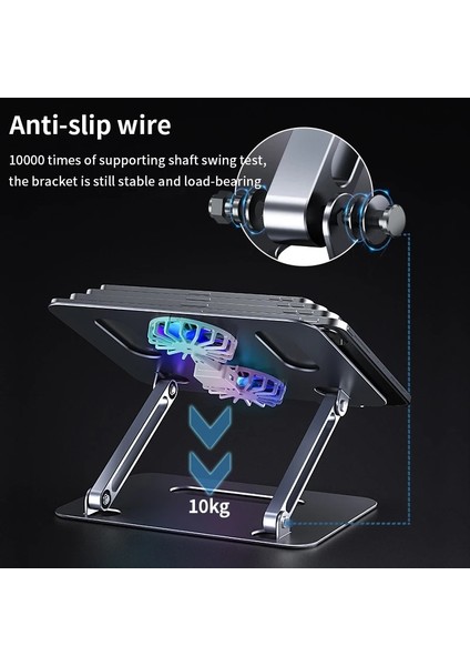 P43F Gri Yeni Taşınabilir Dizüstü Tutucu Destek Tabanı Dizüstü Macbook Pro Lapdesk Bilgisayar Dizüstü Standı Fan Soğutma Braketi Yükseltici (Yurt Dışından) fırsatları