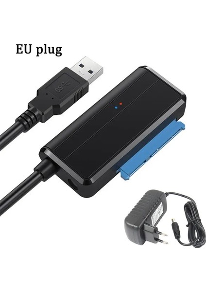 Ab Tak ile 45 cm USB Sata 3 Kablo Sata USB 3.0 Adaptörüne 5 Gbps Desteği 2.5/3.5ın Harici SSD HDD Adaptörü Sabit Sürücü 3.5 Sata 3 Usb'ye Adapt Pc (Yurt Dışından)