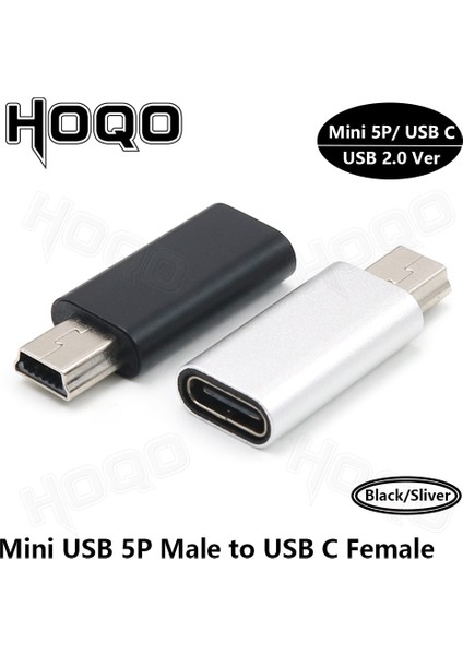 Mini M2CF-1FT-COILED USB C - Mini USB 2.0 Adaptör Tip C Dişi - Mini USB Erkek Gopro Mp3 Çalarlar Için Konektörü Dönüştürme Araç Kamerası Dijital Kamera Gps (Yurt Dışından)