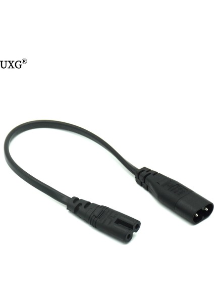 1 Ila 1 1.8m 1pc Iec 320 C8 2pin Erkek - 2 x C7 Dişi Y Bölünmüş Güç Kablosu Yaklaşık 28CM Iec 320 C7 - C8 Uzatma Kabloları C8 Erkek - C7 Dişi (Yurt Dışından)