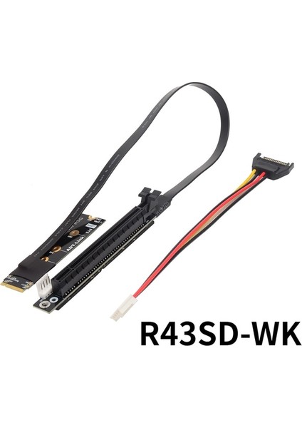 R43SD-WK 60 cm Yeni M.2 Nvme - Pcıe 4.0 X16 Genişletici Gen4/3.0 Yükseltici Adaptör Jumper Btc Madencilik Kablosu Gpu Gtx Rtx Grafik Video Kartları Nvıdıa Amd (Yurt Dışından)