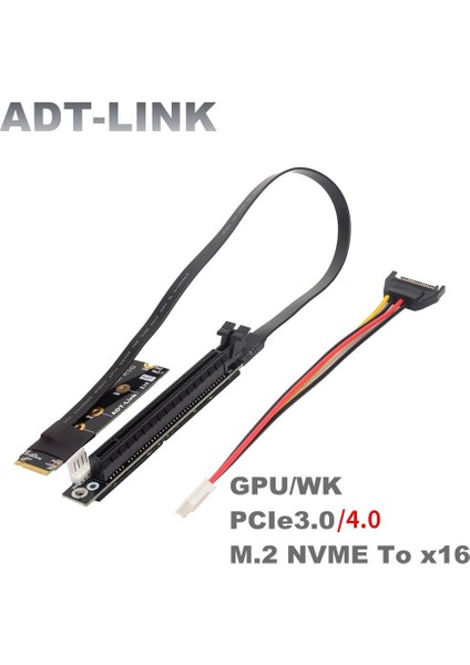 R43SD-WK 60 cm Yeni M.2 Nvme - Pcıe 4.0 X16 Genişletici Gen4/3.0 Yükseltici Adaptör Jumper Btc Madencilik Kablosu Gpu Gtx Rtx Grafik Video Kartları Nvıdıa Amd (Yurt Dışından)
