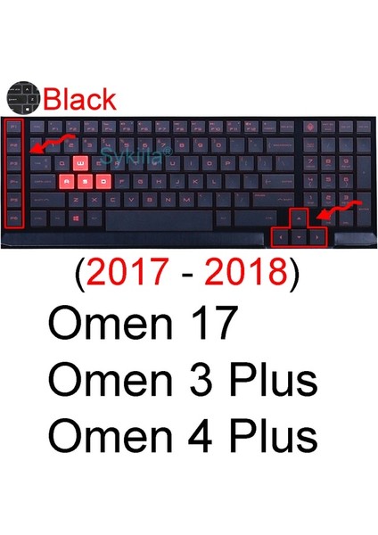 Siyah 2017-2018 Klavye Kapak Hp Omen 17 17T 17Z 17-W 17-An 17-Ck 7 Artı 6 5 4 3 2 Koruyucu Kılıf Silikon Oyun Dizüstü Aksesuarları (Yurt Dışından)