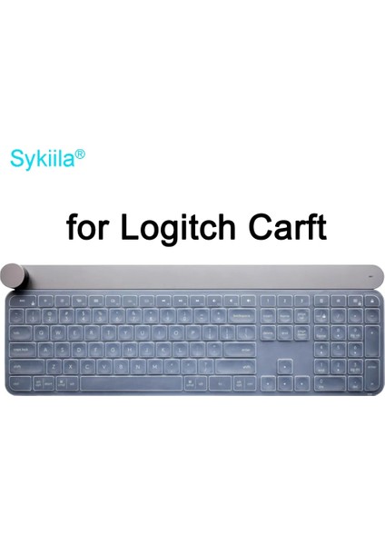 Logitech Craft Için Temizle Klavye Kapak Logi Kılıf Için Kablosuz Koruyucu Koruyucu Cilt Siyah Şeffaf Silikon Tpu Kılıf Bilgisayar (Yurt Dışından)