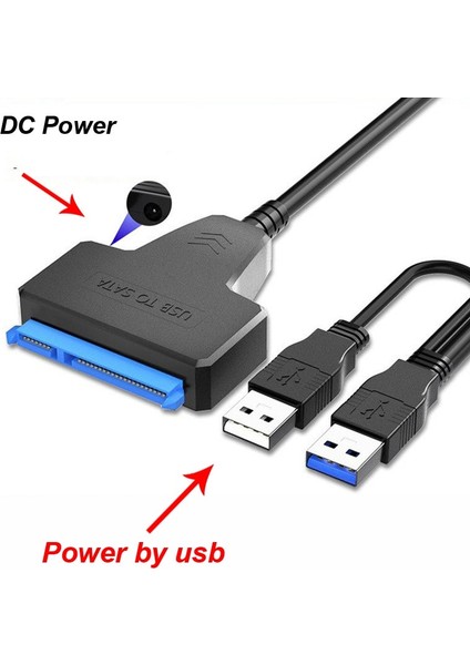 USB Eur Dc USB 3.0 Tip-C 3.1 Sata Adaptörü 6 Gbps 2.0 2.5 Harici HDD SSD Sabit Sürücü 7 + 15/22 Pin Iıı Pc Telefon Kılıfı Dizüstü Bilgisayar + Dc Güç Için Kablo (Yurt Dışından) indirimleri
