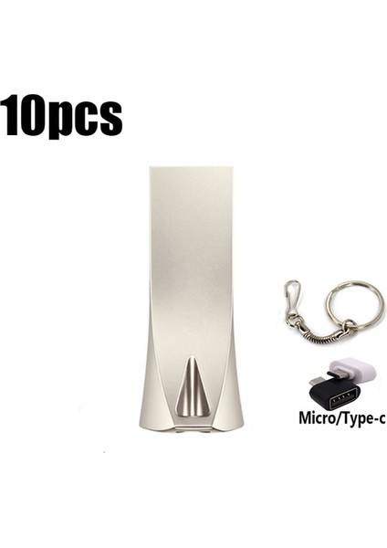 SILVER-C16 128M 10PCS Ücretsiz Özel Logo USB Flash Sürücü 4gb 8gb 2.0 Yüksek Hızlı Kalem Sürücü 16GB 32GB 64GB 128GB Pendrive Metal USB Anahtarlı Çubuklar (Yurt Dışından)