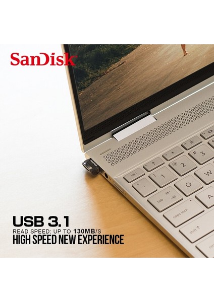32GB Orijinal Sandisk Ultra Fit USB 3.1 Flash Sürücü 32GB 64GB Memory Stick 128GB 256GB Flash Disk USB Kalem Sürücü 130MB/S U Disk (Yurt Dışından)