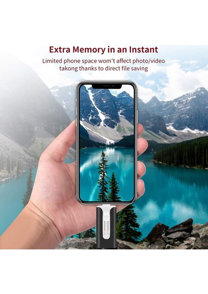 Siyah Gönderme Tip C 8 GB Otg USB Flash Sürücü iPhone 256G 512G 128G USB 3.0 Memory Stick Harici Depolama Ios/android/tip C/windows Aygıtı 4'ü 1 Arada (Yurt Dışından)