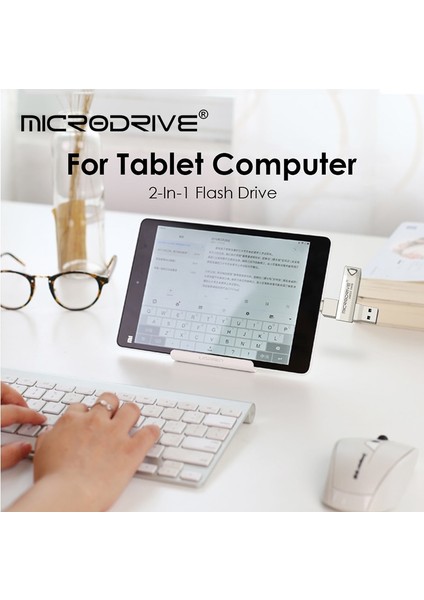 64GB Microdrive USB Stick 2'si 1 Arada Otg USB Disk Speicherstick 64G 128GB 256GB Usb3.0 Flash Sürücü Tip C Dizüstü Bilgisayar/macbook/tablet/telefon Için (Yurt Dışından)