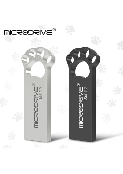 Gümüş 128 GB Kedi Pençe Metal USB 3.0 Flash Sürücü 16 GB 32 GB Kalem Sürücü Su Geçirmez Pendrive 64 GB 128 GB Flash Sürücü U Disk Hafıza Sopa Hediye (Yurt Dışından) fiyatları