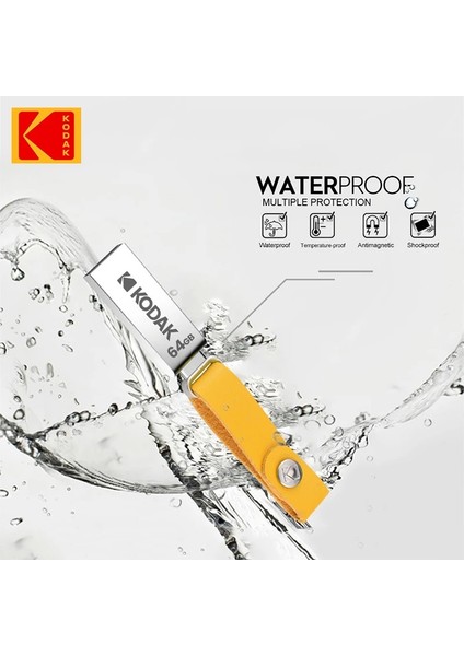 64GB Yeni Kodak Metal Flash Sürücü Usb2.0 Pendrive 32GB 64GB Mını U-Diskb Memoria Usb2.0 Yüksek Hızlı Pc Arabalar Için Arazi Tuşları Için (Yurt Dışından) modelleri
