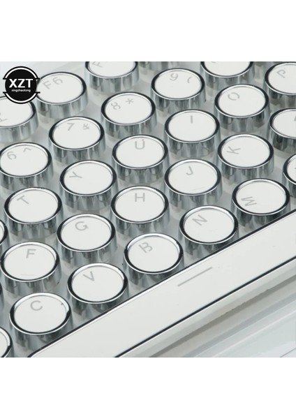 Siyah 104 Adet/takım Pbt Evrensel Yuvarlak Anahtar Kapağı Keycaps Kiraz Mx Mekanik Klavye Evrensel Arkadan Aydınlatmalı Yuvarlak Tasarım (Yurt Dışından)