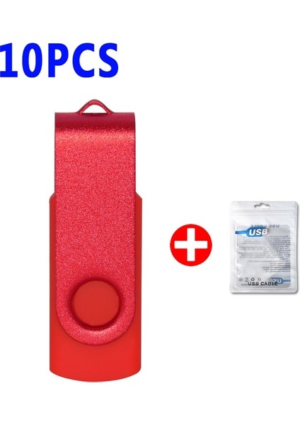 RED-10PCS 64GB 10PCS/LOT Dönebilen USB Flash Sürücü 2.0 Kalem Sürücüler 64GB 32GB 16GB 8gb 4gb Pendrive USB Memory Stick Ücretsiz Logo Fotoğraf Hediyesi Için (Yurt Dışından)