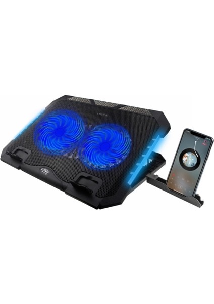 S900 Ayarlanabilir Yükseklikli Rgb Işıklı Laptop Soğutucu 2 Fanlı Notebook Bilgisayar Standı