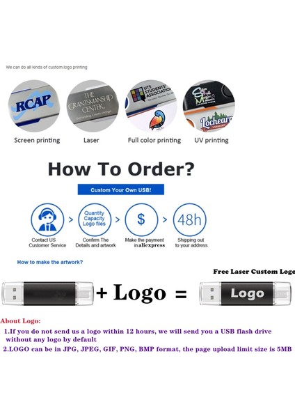 Mor Renk 10 Adet 2 GB 10 Adet/grup Özel Logo Otg Tip-C Telefon USB Sürücüsü 32 GB 16 GB 8 GB Çok Fonksiyonlu USB Flash Sürücü USB 2.0 Pendrive 4 GB USB Kalem Sürücü (Yurt Dışından)