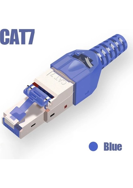 Cat7 10PCS Zoerax RJ45 Cat8 Cat7 CAT6A Konektörü Aletsiz, Aletsiz RJ45 Sonlandırma Fişi Ethernet Kabloları Için Yeniden Kullanılabilir Korumalı 10GBPS Poe (Yurt Dışından)