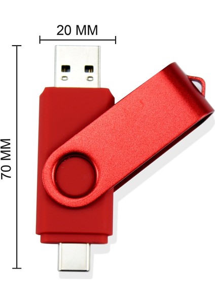 Yeşil 32GB Mavi Kırmızı Yeşil 16G 32G 64GB USB 2.0 Tip C USB Flash Sürücü Akıllı Telefon USB Sopa Mobil Sabit Disk U Disk Yazma Diski (Yurt Dışından)