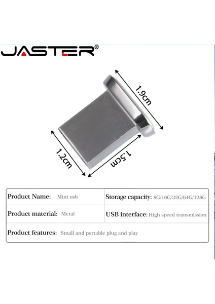 Beyaz Tip C 4 GB Jaster Yepyeni Mini Metal USB 2.0 Flash Sürücü Dizüstü Bilgisayarlar Için Tv 32 GB Kalem Sürücü 4g 8 GB 16 GB 64 GB Memory Stick Iş Hediyesi (Yurt Dışından) fiyatları