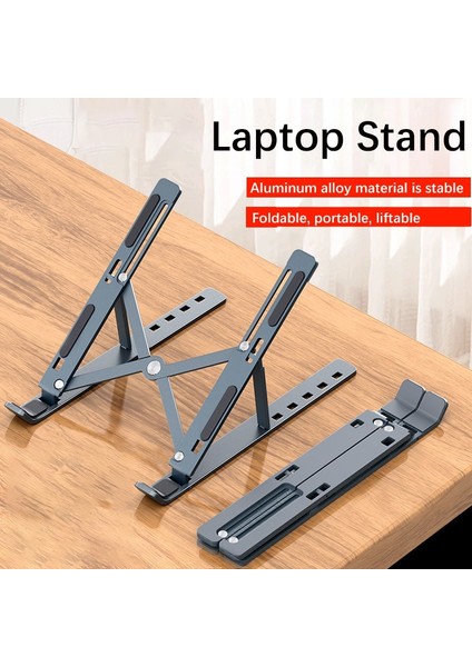 Gri 1 Matebook Masaüstü Standı MacBook Air 13 Pro 16 Standı Dizüstü Tutucu Hp Dell Soğutucu IPad Katlanabilir Dizüstü Tablet Standı (Yurt Dışından) fiyatları