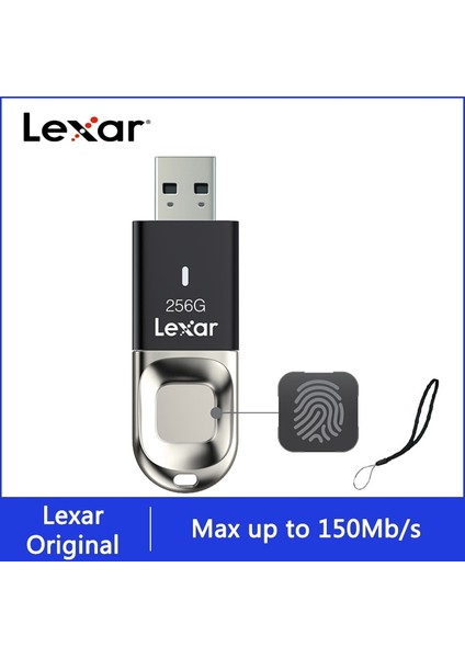 Add Tether 32GB Lexar F35 Parmak Izi Kilidini Açma Pendrive 64GB 3.0 USB Flash Sürücü 128GB U Disk 32GB 256GB Kalem Sürücü Metal Şifreli Pc Için Korur (Yurt Dışından)