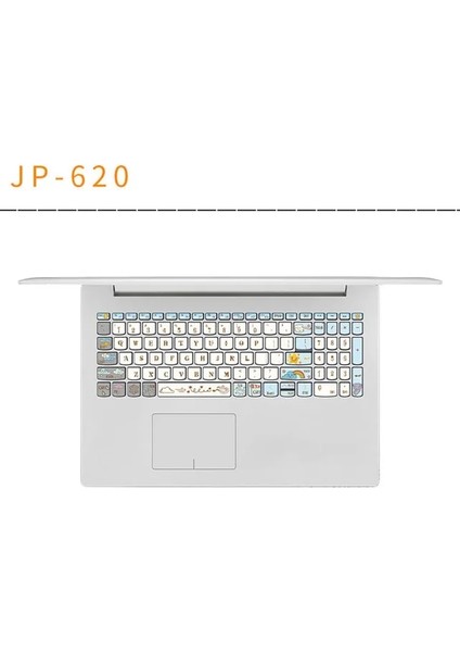 NO.8-JP-620 Klavye Çıkartmalar Ingilizce Pegatinas Teclado Durumda Oyun Dizüstü Dizüstü Aksesuarları Anime Karikatür Sevimli Klavye Koruyucu (Yurt Dışından)