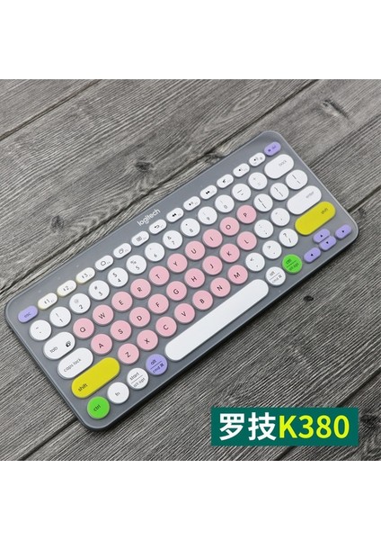 Stil 7 Klavye Membran Logitech Bluetooth Kablosuz Klavye K380 K480 Klavye Kapak Kapak Silikon Kılıf (Yurt Dışından)