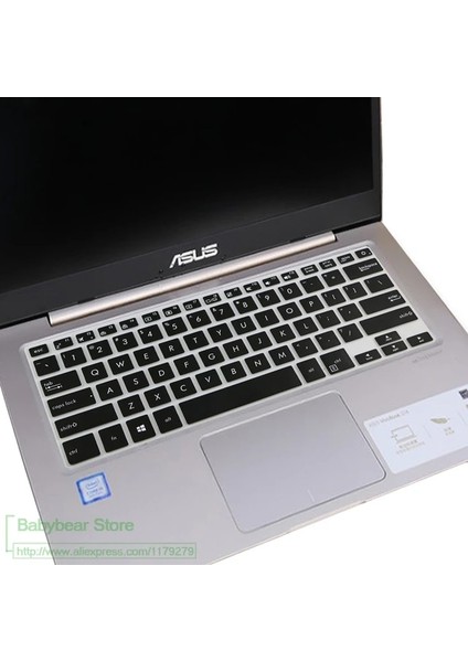 Siyah Asus Zenbook 14 Için UM431DA UM431D UM433D UM433DA UM431 UM433 Da Um 431 433 D Da 14 Inç Laptop Klavye Kapağı Koruyucu Cilt (Yurt Dışından)