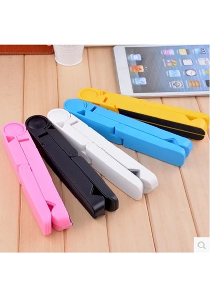Yeni Stand Beyaz Evrensel Katlanır Tablet Telefon Tutucu Ayarlanabilir Masaüstü Montaj Tripod Standı Tutucu Desteği IPad IPhone Masa Sabitleyici (Yurt Dışından) modelleri