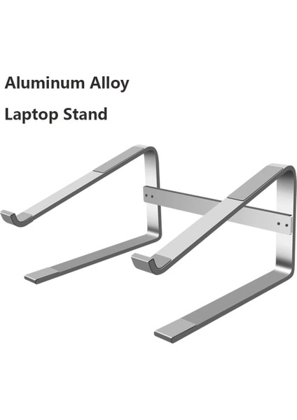 Siyah Alüminyum Laptop Standı Dizüstü Yükseltici Tutucu Macbook Air 13 iPad Pro Dell Hp Lenovo Xiaomi Bilgisayar Tablet Desteği Ordinateur (Yurt Dışından)