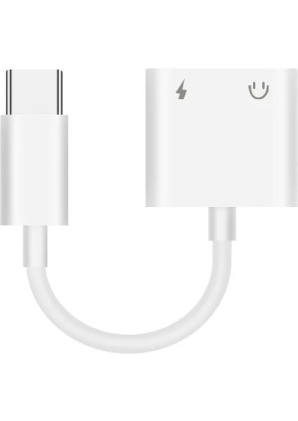 Tip-C - Tip-C Tip C Adaptör 2 In 1 Splitter Için Samsung Galaxy S21 S20 Fe Not 20 Ultra Not 10 Artı USB C - 3.5 Jack Kulaklık Ses Kablosu (Yurt Dışından)