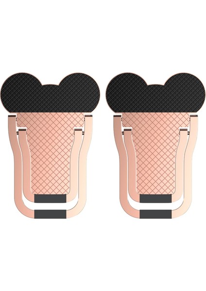 Gül Altın 2 Adet Braketi Soğutma Isı Dağıtımı Dizüstü Standı Ultra Ince Yükseltici Mini Taşınabilir Yapıştırıcı Evrensel Görünmez Katlanabilir Tutucu (Yurt Dışından) fırsatları