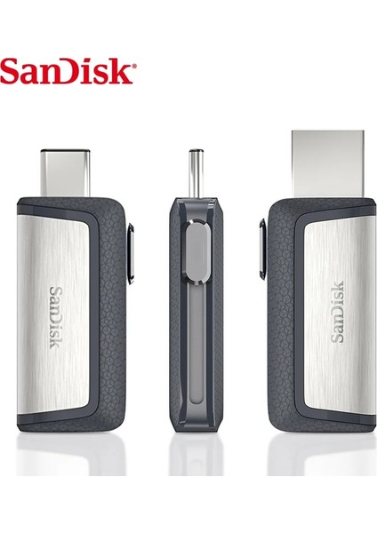 128GB Sandisk Ultra 32GB Çift Sürücülü USB Tip-C Flash Sürücü SDDDC2-32G-G46 Otg USB Flash Sürücü 128GB 64GB Usb3.1 Çubuk 150M/S Pendrive (Yurt Dışından)