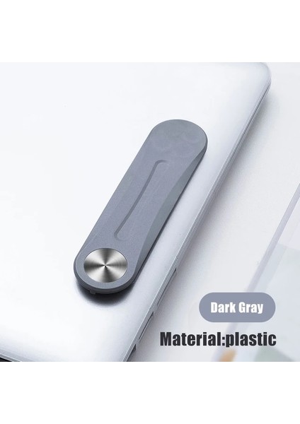 Koyu Gary Plastik 2 In 1 Dizüstü Bilgisayar Genişletme Standı Alüminyum Alaşım iPhone Xiaomi Macbook Masaüstü Tutucu Bilgisayar Tablet Pc Aksesuarları Için Destek (Yurt Dışından)