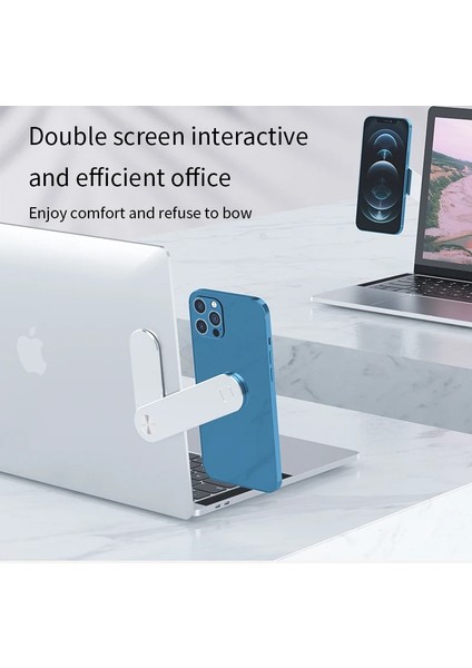 Koyu Gary Plastik 2 In 1 Dizüstü Bilgisayar Genişletme Standı Alüminyum Alaşım iPhone Xiaomi Macbook Masaüstü Tutucu Bilgisayar Tablet Pc Aksesuarları Için Destek (Yurt Dışından) fiyatları