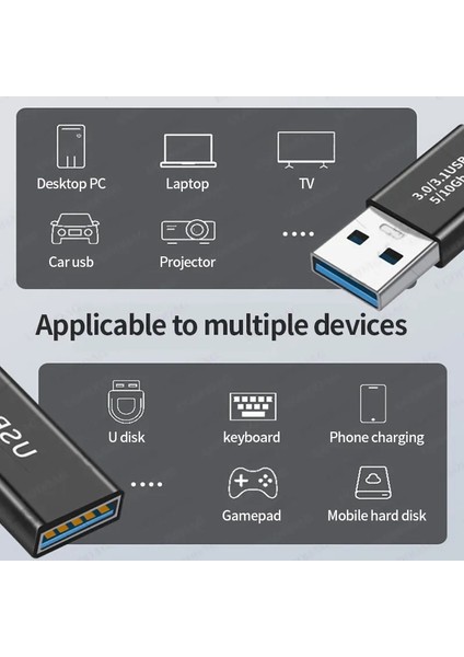 Erkek Kadın 1 Adet USB 3.0 Konektörü Usb'den Usb'ye Adaptör 5 Gbps Gen1 Erkek - Erkek Dişi USB Dönüştürücü SSD HDD Kablosu Genişletici USB 3.0 Uzatma Fişi (Yurt Dışından)