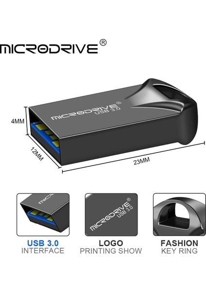 Gümüş 128GB Yüksek Hızlı USB 3.0 Metal Flash Sürücü 16GB 32GB 64GB 128GB Pendrive Su Geçirmez USB Sürücüsü Kalem Anahtarlıklı Mini Hafıza Çubukları (Yurt Dışından) modelleri