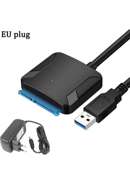 Ab Tak ile 40 cm USB 3.0 Sata 3 Adaptör Dönüştürücü Kablo Usb3.0 Sabit Disk Dönüştürücü Kablo Samsung Seagate Wd 2.5 3.5 HDD SSD Adaptörü (Yurt Dışından)