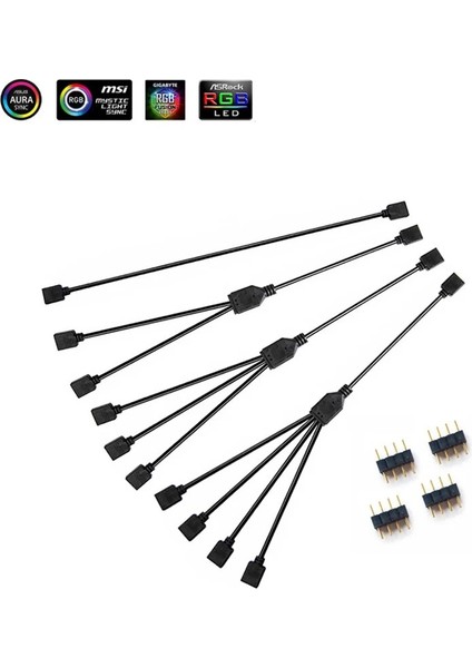 5V 1 Ila 5 30CM Oullx Sync Anakart Kablosu 4pın 12V Rgb 3pın 5V Argb 1 Ila 2/1 Ila 3/1 Ila 4/1 Ila 5 Uzatma Hattı (Yurt Dışından)