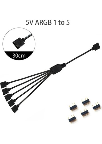 5V 1 Ila 5 30CM Oullx Sync Anakart Kablosu 4pın 12V Rgb 3pın 5V Argb 1 Ila 2/1 Ila 3/1 Ila 4/1 Ila 5 Uzatma Hattı (Yurt Dışından)