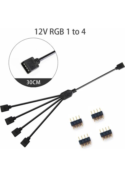 5V 1 Ila 5 30CM Oullx Sync Anakart Kablosu 4pın 12V Rgb 3pın 5V Argb 1 Ila 2/1 Ila 3/1 Ila 4/1 Ila 5 Uzatma Hattı (Yurt Dışından)