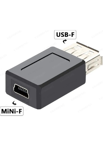 Usb-F-Mini-F 1 Adet USB 2.0 Tip A Erkek Dişi - Mikro USB Mini USB 5pin Dişi Adaptör Tak Dönüştürücü USB 2.0 - Mini USB Mikro USB Konektörü (Yurt Dışından)