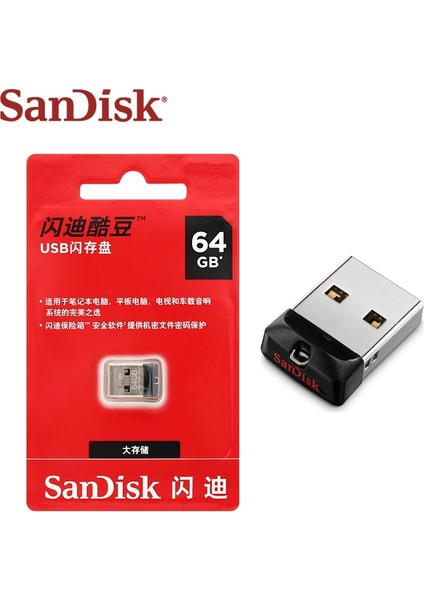 32GB Sandisk CZ33 USB Bellek Mini Kalem Sürücüler 16GB USB 2.0 Pendrive 32GB USB Flash Sürücü Bellek Çubuğu Küçük ve Sevimli Oldukça Iyi Çalışıyor (Yurt Dışından)