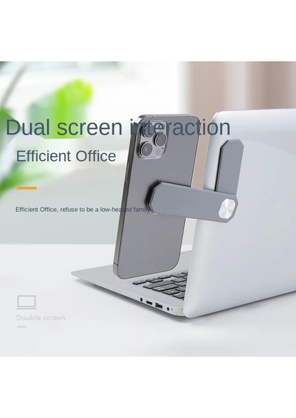 Yeşil Dizüstü Bilgisayar Ekran Desteği Tutucu Çift Monitör Ekran Klipsi Ayarlanabilir Telefon Standı Dizüstü Bilgisayar Yan Montaj Bağlantı Tablet Braketi (Yurt Dışından)