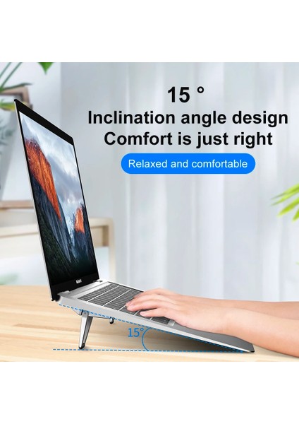 1 Çift Metal Taşınabilir Görünmez Dizüstü Bilgisayar Standı 2 Adet Mini Alüminyum Soğutma Pedi Pc Dizüstü Bilgisayar Masası Destek Braketi MacBook Pro/hava Kickstand (Yurt Dışından) fiyatları