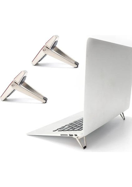 1 Çift Metal Taşınabilir Görünmez Dizüstü Bilgisayar Standı 2 Adet Mini Alüminyum Soğutma Pedi Pc Dizüstü Bilgisayar Masası Destek Braketi MacBook Pro/hava Kickstand (Yurt Dışından) indirimleri