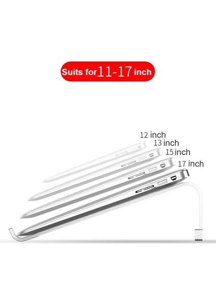 Gri Ayarlanabilir Alüminyum Alaşımlı Katlanır Dizüstü Dizüstü Bilgisayar Standı 11-17 Inç Macbook Pro Lapdesk Için Kaymaz Soğutma Braketi Dizüstü Standı (Yurt Dışından) fırsatları