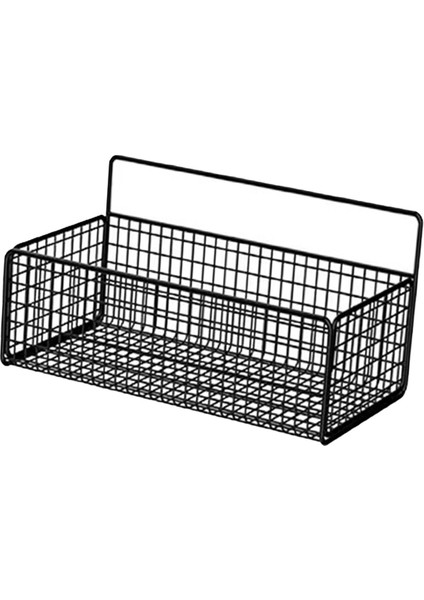 Duvar Asılı Sepetler Banyo Duvar Organizatörü Tezgah Banyo Dolabı Siyah Için (Yurt Dışından)