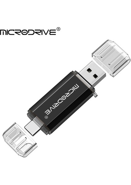 Siyah 128GB Tip C Otg USB 2.0 Flash Sürücüler 2'si 1 Arada Memory Stick Kalem Sürücüsü 64GB 128GB Android Telefon Için Yüksek Hızlı 16GB 32GB Harici Depolama (Yurt Dışından)