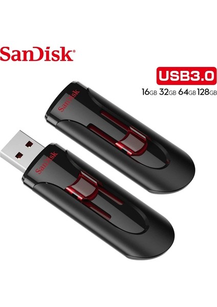 64GB 100% Orijinal 256GB Usb3.0 Kalem Sürücüler Sandisk 128GB USB Flash Sürücü Yüksek Hızlı 64GB Memory Stick 16GB 32GB U Diskler CZ600 (Yurt Dışından)
