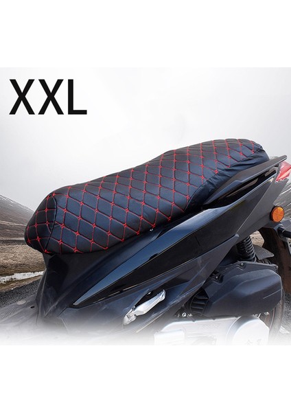 Scooter Motosiklet Için Motosiklet Koltuk Minderi Örtüsü Kaymaz , Xxl Xxl (Yurt Dışından)